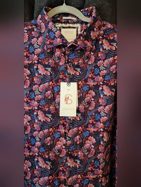 Cactus Man Ricky Singh Paisley Floral Button Up Shirt XXXL NWT